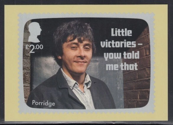 GRAN BRETAÑA Gachas de avena "Pequeñas victorias, yow me dijo eso" Tarjeta PHQ Foto 1 de 1