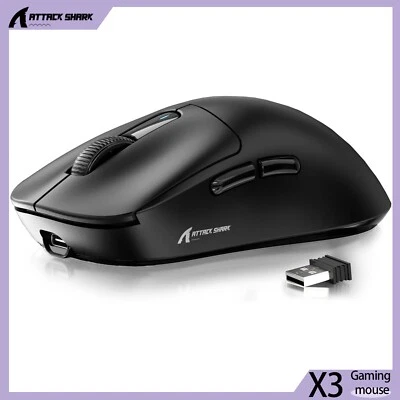 ATTACK SHARK X3 49g SUPERLIGHT Gaming Mouse PixArt PAW3395 BT/2.4 Wireless/Wired - Image 1 of 4
