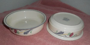 4 Lenox Chinastein * MOHNBLUMEN AUF BLAU * 6 1/4" SUPPE/MÜSLISCHALEN - Bild 1 von 4