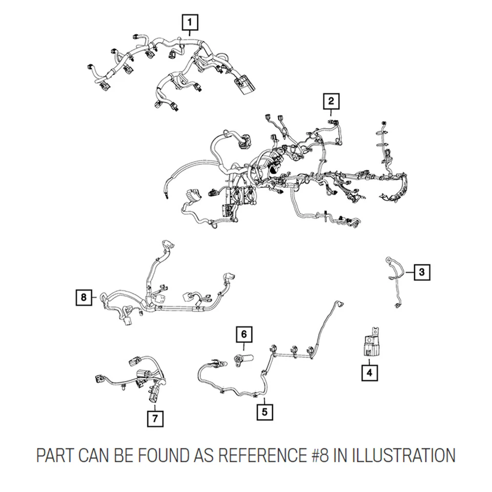 正品 原始设备制造商 Mopar 冷却散热器 风扇 接线 适用于 Ram ProMaster 1500 2500 3.6L — 第 1/1 张图片