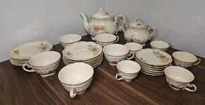 Zsolnay Hungary Hand Painted 32 Piece Tea Set - Picture 1 of 14