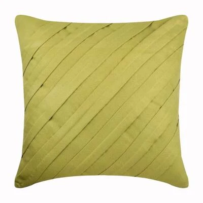 Sofa Pillow Case Green 16"x16", Square Faux Suede - Contemporary Apple Green - Image 1 of 3