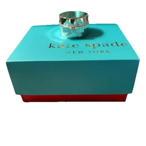 Lenox Kate Spade Grace Avenue Napkin Rings Set Of 4 Silver-Plated NIB - Bild 1 von 9