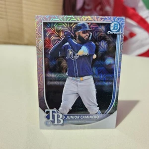 Junior Caminero 2025 Bowman Baseball Mega Box Mojo Refractor Card #13 - Picture 1 of 2