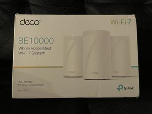 TP-Link Deco BE63 BE10000 Tri-Band WiFi 7 Mesh System 2.5GbpsPorts 3 Pack - Picture 1 of 4