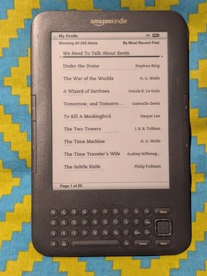 Amazon Kindle Keyboard WiFi + 3G - Graphite - 4GB - 3rd Generation eReader - Image 1 of 4