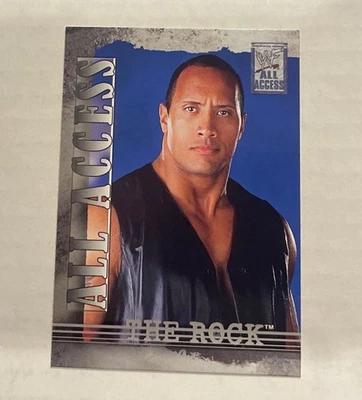2002 WWF Fleer All Access The Rock #16 Base WWE Wrestling Card EX - Image 1 of 2