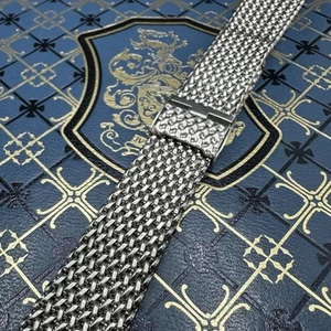 Vintage JB Chamption Men’s 19mm Mesh Braided Watch Bracelet - Picture 1 of 9