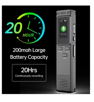 Digital Voice Activated Recorder MP3 Music Player up to 288hrs Audio Recording - Image 1 of 4