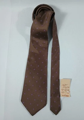 Vintage Leonardo Men’s Silk Tie 56" Necktie USA FAST Shipping - Image 1 of 4