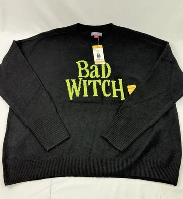 Suéter Pullover Vince Camuto Para Mujer Halloween Talla Mediana “BRUJA MALA” NUEVO Foto 1 de 4