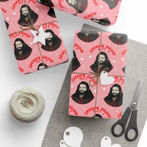 Nandor Creepy Paper Gift Wrap, Funny What We Do in the Shadows Series Wrapping - Picture 1 of 3