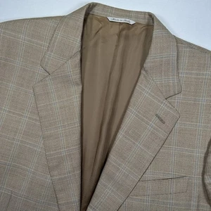Canali Blazer Herren Wolle Zwei Knopf Sakko Braun Fensterscheibe 58 L Made In Italy - Bild 1 von 9