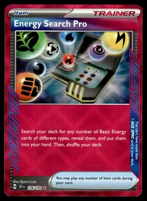 2024 Scarlet & Violet Series - Surging Sparks Energy Search Pro Ace Spec #176 - Image 1 of 2