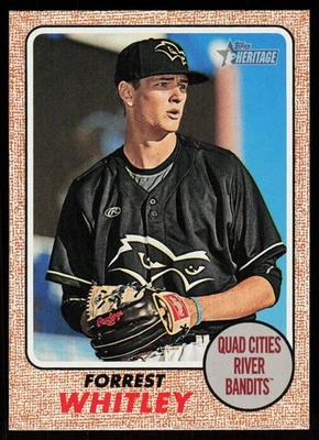 2017 Topps Heritage Minor League Forrest Whitley #129 Quad Cities River Bandits - Image 1 of 2