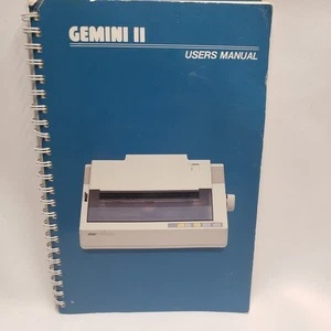 1986 Star Gemini II Printer User Manual for Commodore Computers PN 80820112 VTG - Picture 1 of 6