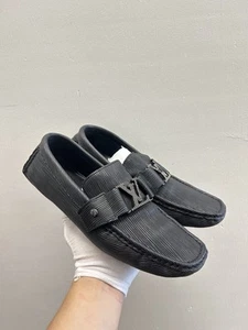 Louis Vuitton Men's Loafer Driver Shoes Damier Epi Leather Size 8 UK 9 US 42 EU - Picture 1 of 9