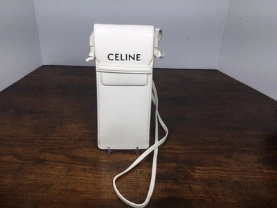 Authentic Celine Off White Crossbody Cellphone Sunglasses Case Pouch - Image 1 of 4