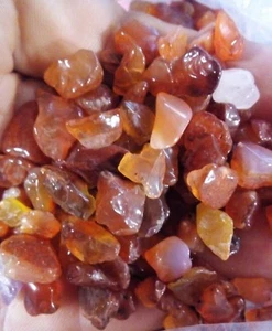 Granuli CORNIOLA 50 gr PIETRA OTTIMISMO Minerali Burattati Cristalloterapia Zen - Picture 1 of 1