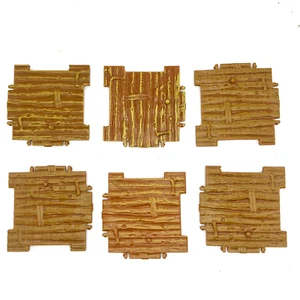 Jazwares Fortnite Building Wall Pieces Materials 4" Action Figure Base Stand x6 - Picture 1 of 2