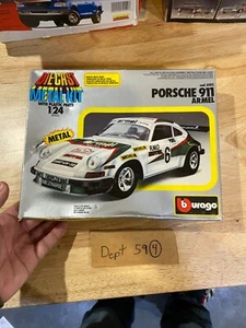 Burago 1/24 Porsche 911 Armel cod.5102 Die Cast Metal & Plastic Model Kit VHTF - Picture 1 of 4
