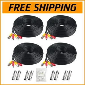 Premium 200ft All-in-One BNC Video & Power Cables for CCTV Surveillance - Picture 1 of 10