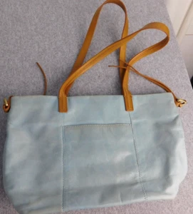 Hobo Purse Light Blue Shoulder straps - Missing Cross Body Strap - Picture 1 of 17