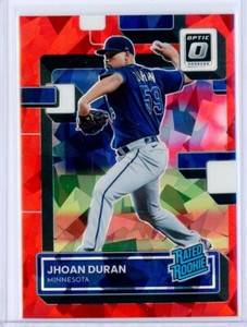 2022 Panini Donruss Optic Red Cracked Ice FOTL JHOAN DURAN RC Rookie Prizm 6/7