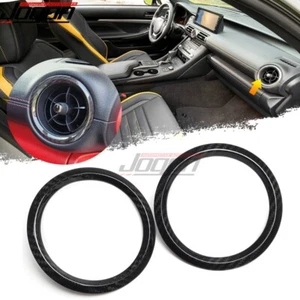 For Lexus RC300 RC350 RC F SPORT 2023-25 Carbon Dash Air Conditioner Vent Covers - Picture 1 of 11