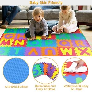 26pcs Baby Play Mat Alphabet Kids Home Floor Mat Jigsaw ABC Foam Puzzle 70"x 60"
