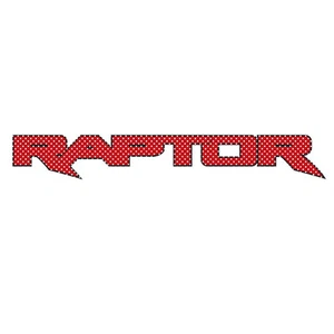 Ford F150 Raptor 2017 in Red 12" 3M Perforated Unobstructed View Decal Sticker - Picture 1 of 6
