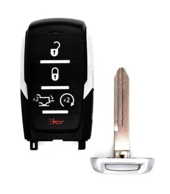 原始设备制造商无锁版 2019 2020 2021 2022 2023 2024 道奇 RAM 1500 遥控智能钥匙链 — 第 1/3 张图片