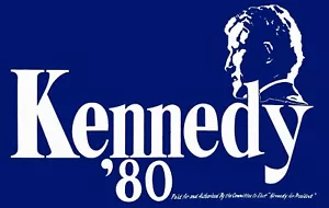 Ted Kennedy 1980 prezydencki dla prezydenta replika kampanii zderzak naklejka - Zdjęcie 1 z 1