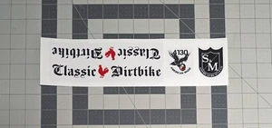 S&M Bikes Classic Dirtbike bmx decal set - Picture 1 of 1
