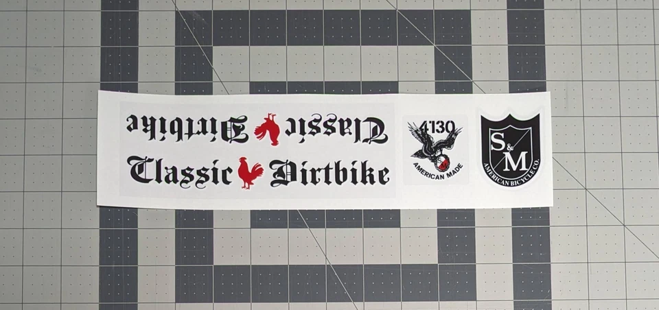Juego de calcomanías S&M Bikes Classic Dirtbike bmx Foto 1 de 1