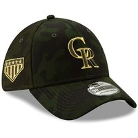 Colorado Rockies New Era 2019 MLB Armed Forces Day 39THIRTY Flex Hat - Camo