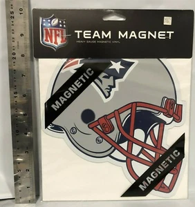 NEW ENGLAND PATRIOTS NFL LICENSED 8" HELMET VINYL MAGNET FREE SHIP *CLOSEOUT* - Picture 1 of 1