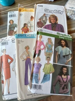 SImplicity Sewing Patterns Jr. women Plus Tops Skirts Suit Dress Jacket sz XS-3X - Image 1 of 4