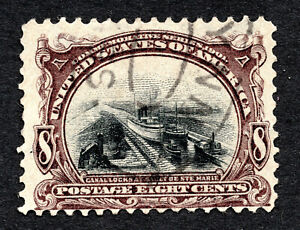 US 1901 8¢ Pan Am Expo Stamp #298 Used CV $50