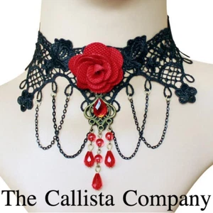 THE CALLISTA COMPANY, SEXY BLACK/RED MASQUERADE NECKLACE FOR WOMEN (One Size) ✓ - Picture 1 of 3