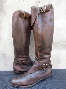 Botas Altas de Montar en Moto Ecuestre Creativas Oficine RARAS Cuero EU 36 | US 6 - Imagen 1 de 9