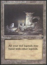 Italian Mountain Stronghold ~ Moderately Played Legends Foreign MTG Magic Ultima