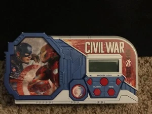 Marvel Captain America Civil War Alarm Clock/Sleep Timer with Night  - Picture 1 of 12