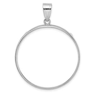 2006-Now $50 1 oz American Buffalo Prong Set Plain Coin Bezel in 14k Gold - Picture 1 of 4