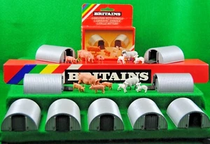 Various 1:32 BRITAINS FARM 4703 4704 METAL PIG STY SHELTER ANIMAL HOUSE Mix Lot - Picture 1 of 48