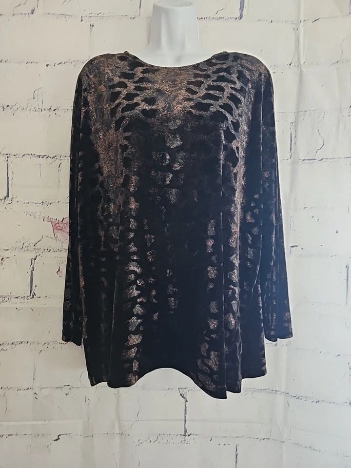 Top Pullover Super Line Para Mujer Vintage Pana Estampado Animal Talla Grande Foto 1 de 4