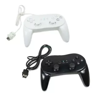 2 X New Classic Pro Remote Controller For Black And White US Ship For Wii 1Z - Picture 1 of 5