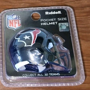 Riddell Pocket Pro Football Helm Houston Texans im Paket - Bild 1 von 2