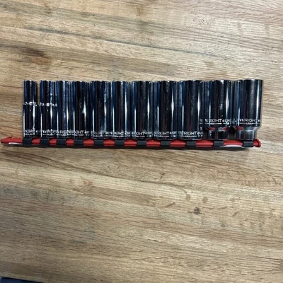 Conjunto Wright Tool EUA número 402 1/2" unidade 11 peças conjunto de soquete 12 pontos profundidade - Imagem 1 de 4