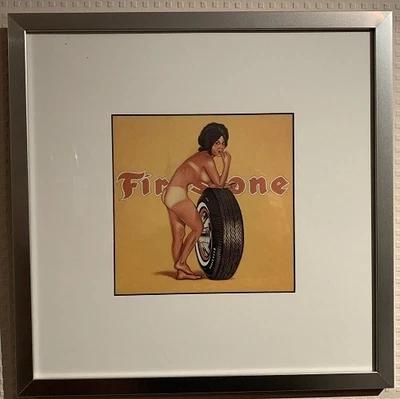 Mel Ramos Miss Firestone Offsetdruck mit hochwertigen Metallrahmen - Bild 1 von 3
